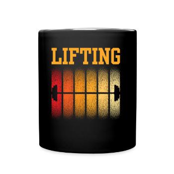 Lifting Workout Weightlifting Weightlifting Gym - Full Colour Mug - black - Front