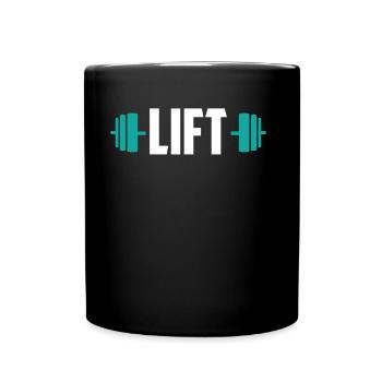 Lift Weightlifting Gym Entraînement d’haltérophilie - Mug uni - noir - Devant