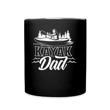 Kayak Father Hobby Kayaker Kayaking - Full Colour Mug - black - Front