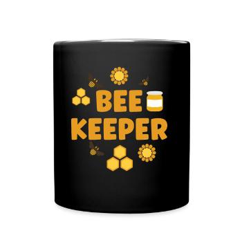 Imker Imkerei Honigbiene Imkern - Tasse einfarbig - Schwarz - Vorne