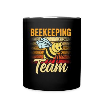 Team Beekeeping Beekeepers Honey Bees Beekeepers - Full Colour Mug - black - Front