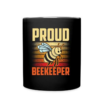 Proud Beekeeper Beekeeping Beekeeping Honey Bee - Full Colour Mug - black - Front