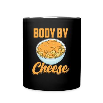 Body of Cheese Lovers Sayings Love Sweet - Full Colour Mug - black - Front