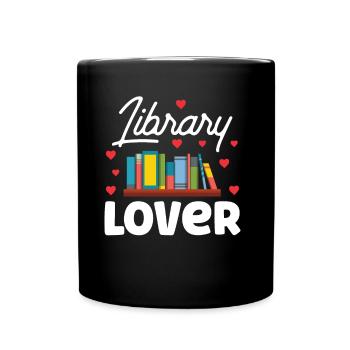 Bibliophile Bibliothécaire Livres Proverbes - Mug uni - noir - Devant