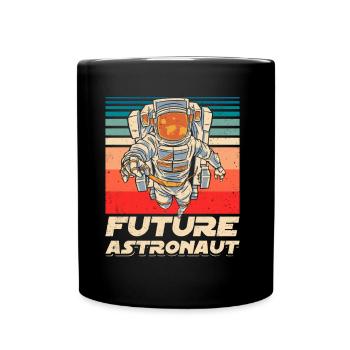 Fusée spatiale d’astronomie des futurs astronautes - Mug uni - noir - Devant