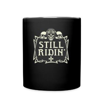 Je conduis toujours moto motard motard - Mug uni - noir - Devant