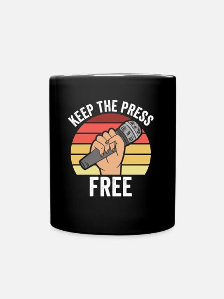 Haltet Die Die Presse Frei Pressefreiheit - Tasse einfarbig - Schwarz