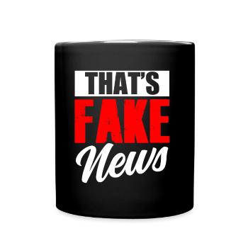 Das Sind Fake News Presserecht Pressefreiheit - Tasse einfarbig - Schwarz - Vorne