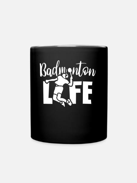 Vie de badminton Joueur de badminton Joueur de badminton Badminton - Mug uni - noir