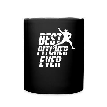 Bester Baseball Pitcher Aller Zeiten Hobby Werfer - Tasse einfarbig - Schwarz - Vorne