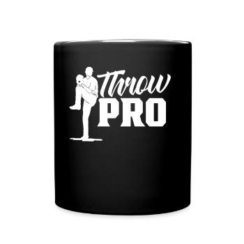 Wurf Profi Spieler Werfer Pitcher Baseball Hobby - Tasse einfarbig - Schwarz - Vorne