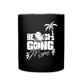Beach visit Mother Beach Beach beach holiday - Full Colour Mug - black - Front
