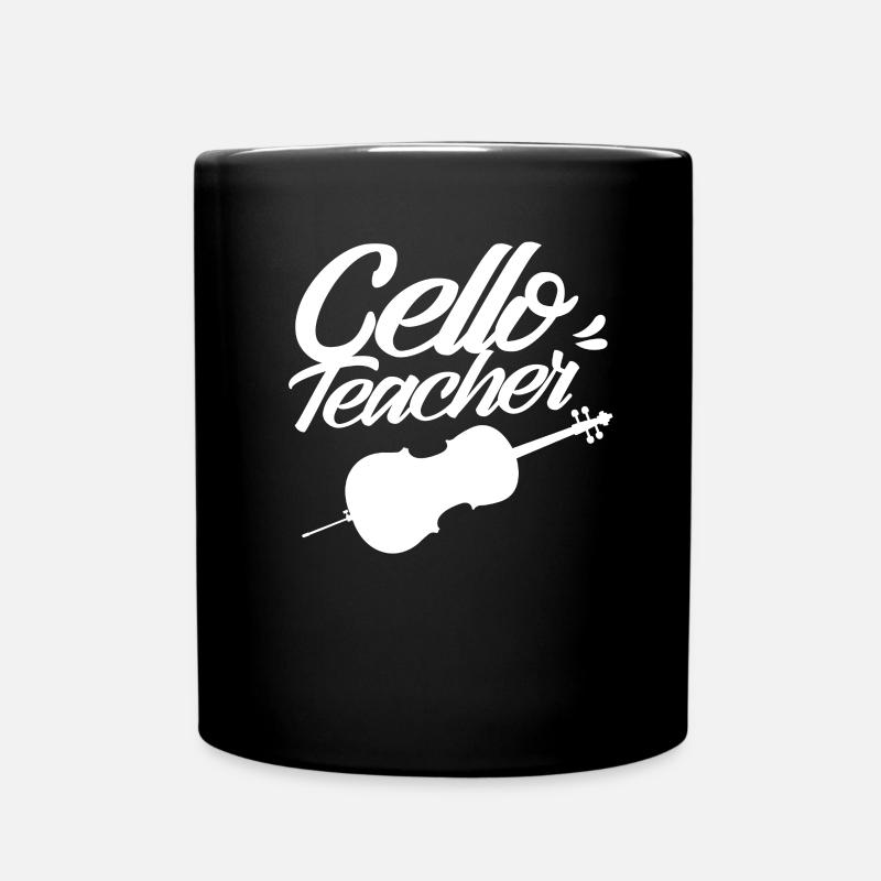 Professeur de violoncelle Professeur de violoncelle Violoncelle Violoncelliste - Mug uni - noir