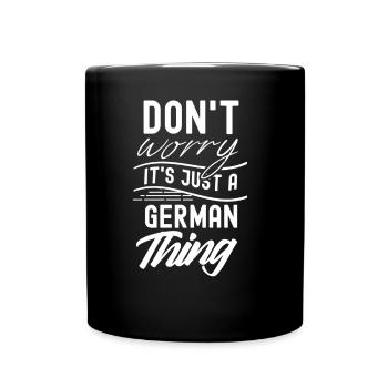 No fear is just a German thing German - Full Colour Mug - black - Front