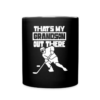 Voici mon petit-fils là-bas au passe-temps de hockey - Mug uni - noir - Devant