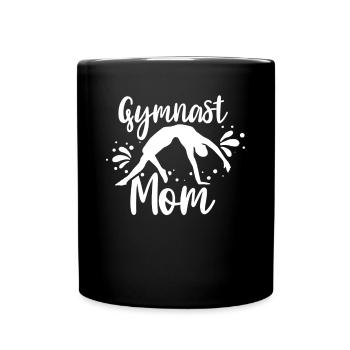 Gymnast Mama Gymnast Gymnastics Gymnastics Gymnast - Full Colour Mug - black - Front