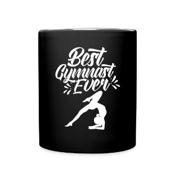 Bester Turner Aller Zeiten Gymnast Gymnastik - Tasse einfarbig - Schwarz - Vorne
