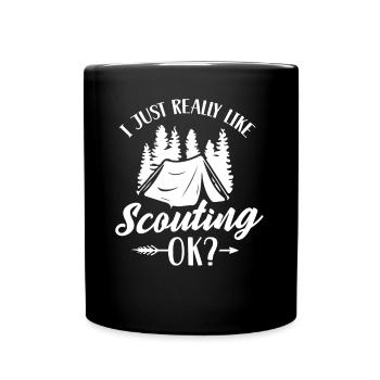 J’aime beaucoup le scoutisme - Mug uni - noir - Devant