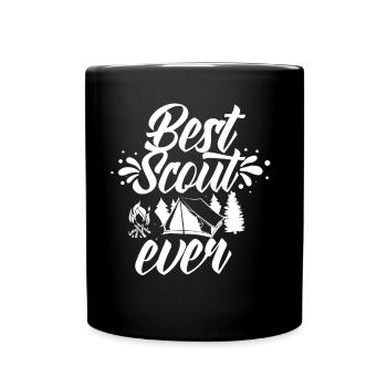Bester Pfadfinder Überhaupt Zeltlager Sippe - Tasse einfarbig - Schwarz - Vorne