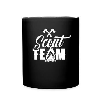 Scout Team Scouting Tent Camp Clan - Mug uni - noir - Devant