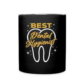 Bester Dentalhygieniker Dentalhygiene Zahnarzt - Tasse einfarbig - Schwarz - Vorne