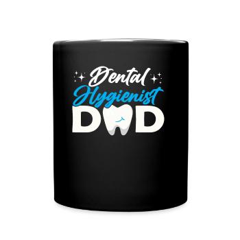Hygiéniste dentaire Papa Équipe Hygiène dentaire Dentiste - Mug uni - noir - Devant