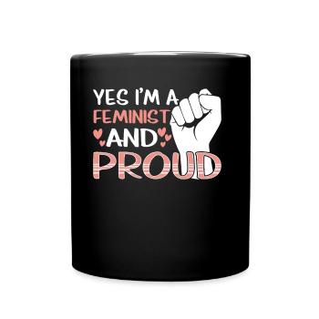 Ja Ich Bin Eine Feministin Und Stolz Darauf Frauen - Mug uni - noir - Devant