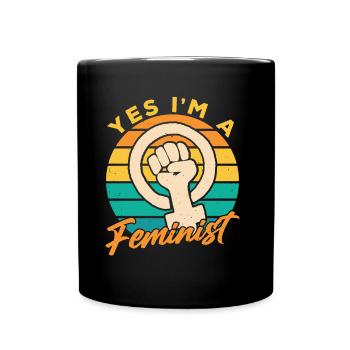 Ja Ich Bin Ein Feminist Feministisch Feminismus - Mug uni - noir - Devant