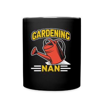 Gartenarbeit Großmutter Garten Oma Gärtnerin - Tasse einfarbig - Schwarz - Vorne
