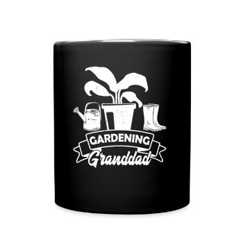 Grand-père jardinier grand-père jardinier - Mug uni - noir - Devant
