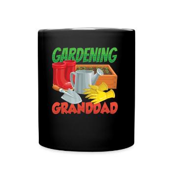 Jardinage Grand-père Jardinier Grand-père de jardin - Mug uni - noir - Devant