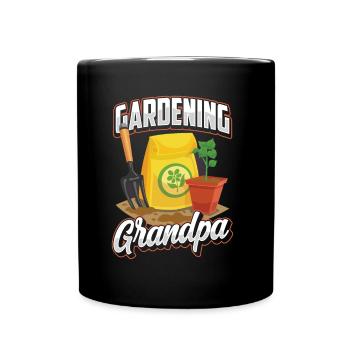 Jardinage Grand-père Grand-père Jardinier de jardin - Mug uni - noir - Devant