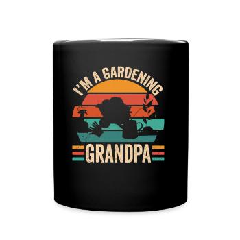Je suis un jardinier grand-père jardinage jardin - Mug uni - noir - Devant