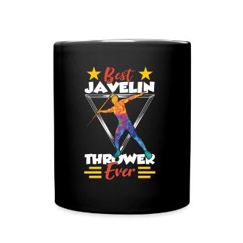 Best Javelin Thrower of All Time Javelin Throwing Javelin - Full Colour Mug - black - Front