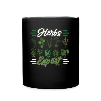 Herb Expert Herb Herb Herbes du jardin - Mug uni - noir - Devant