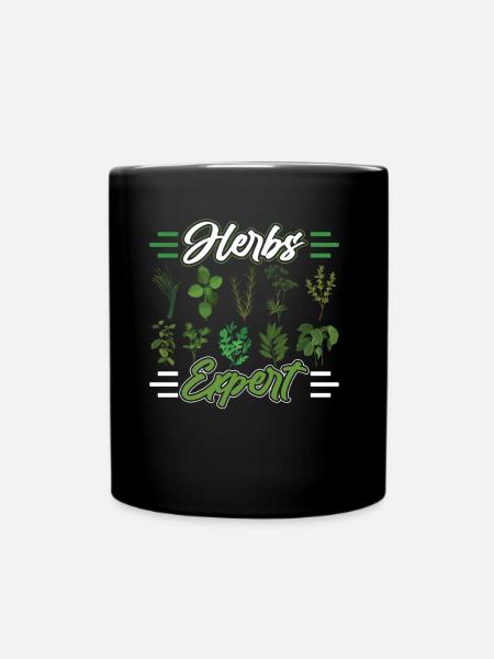 Kräuterexperte Kraut Kräutergarten Kräuter - Tasse einfarbig - Schwarz