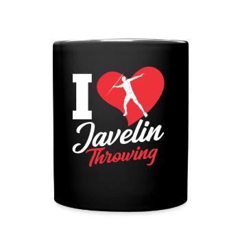 I Love Javelin Throwing Javelin Javelin Throw Javelin Thrower - Full Colour Mug - black - Front