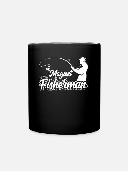 Magnetfischer Magnet Magnetfischen - Tasse einfarbig - Schwarz