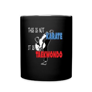 This is Taekwondo Cool Korean Martial Arts - Full Colour Mug - black - Front