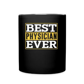 Der Beste Arzt Aller Zeiten Doktor Beruf Mediziner - Tasse einfarbig - Schwarz - Vorne