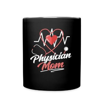 Doctor Mother Profession Doctor Medical Medicine - Full Colour Mug - black - Front