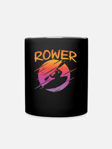 Rowing Rowing Rowing Rowing Rowing - Full Colour Mug - black