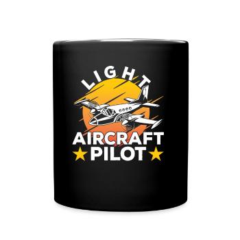 Pilote d’un avion léger à réaction de petit avion - Mug uni - noir - Devant