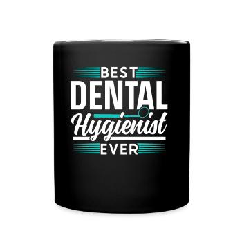 Bester Dentalhygieniker Aller Zeiten Team Zahnarzt - Tasse einfarbig - Schwarz - Vorne