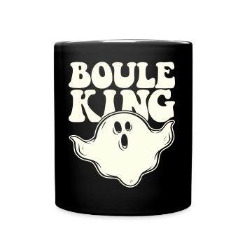 Boule King Queen Outfit for Boules Players - Full Colour Mug - black - Front