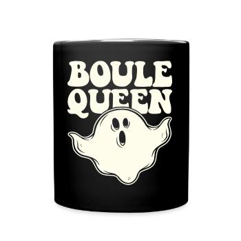 Boule Queen Königin Outfit für Boulespieler zum - Tasse einfarbig - Schwarz - Vorne