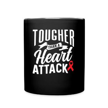 Plus difficile qu’une crise cardiaque Crise cardiaque Crise cardiaque - Mug uni - noir - Devant