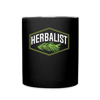 Herboriste Herboriste Herbes de jardin Herbe - Mug uni - noir - Devant