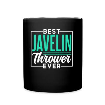 Best Javelin Thrower of All Time Javelin Throwing Javelin - Full Colour Mug - black - Front