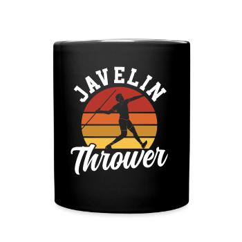 Javelin thrower Javelin throw Javelin throw - Full Colour Mug - black - Front
